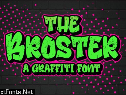 Broster - a Graffiti Font