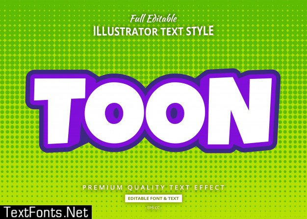 Cartoon comic text effect