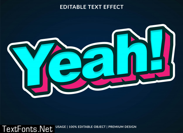 Cartoon text effect