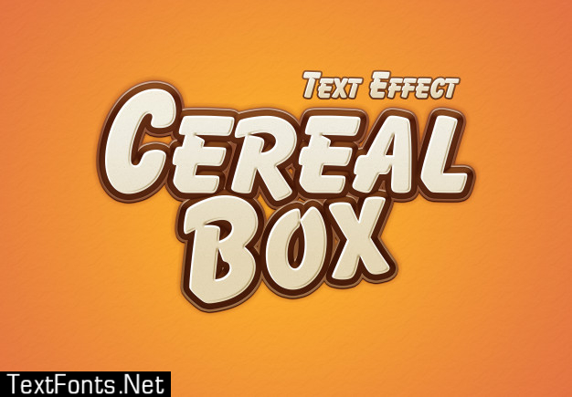 Download Cereal Box Text Effect