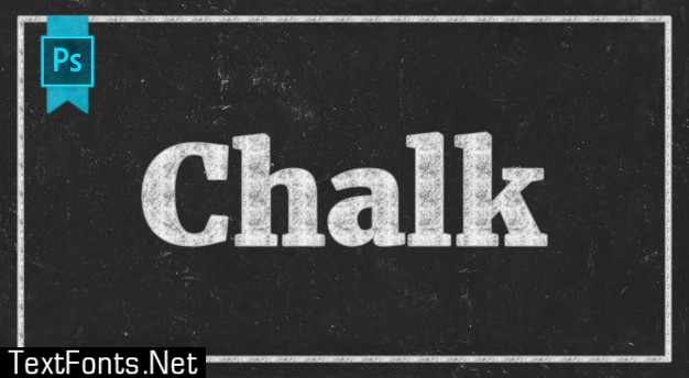 Chalk text effect