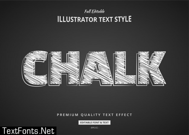 Chalk text style effect