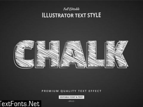 Chalk text style effect