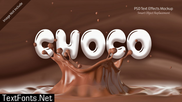 Choco 3d text effects template