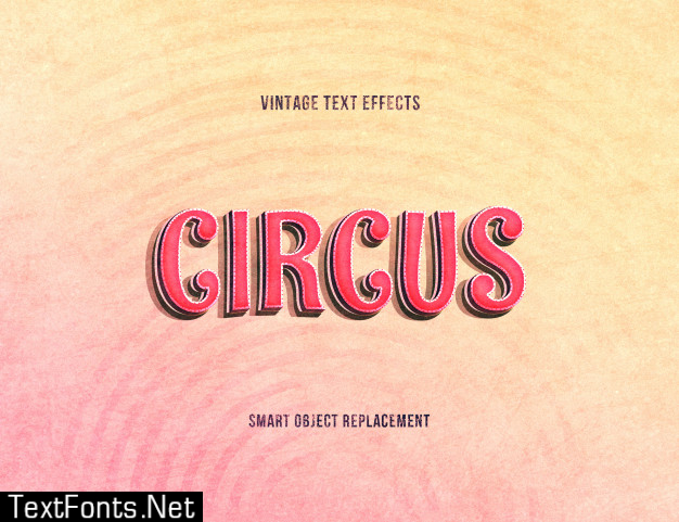 Circus style text effect