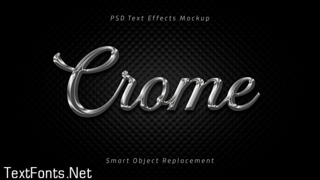 Crome 3d text effects