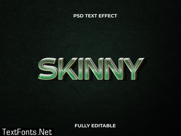 Dark green and gradient text effect template