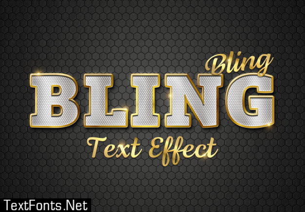 Download Diamonds And Gold Text Effect 3d Mockup