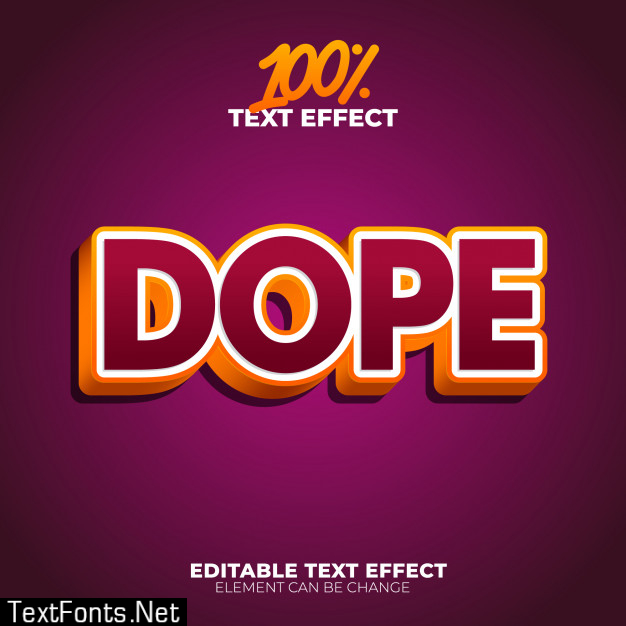 Dope text effect