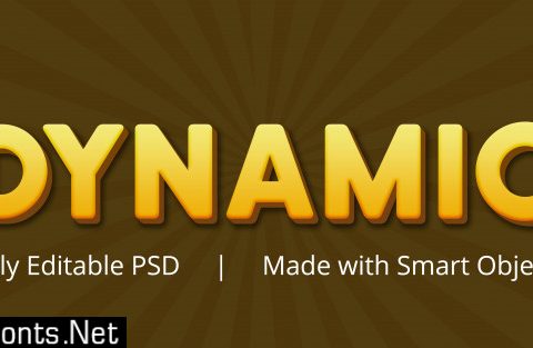 Dynamic editable psd text style effect