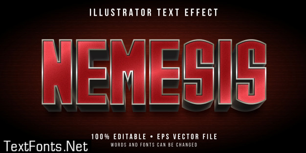 Editable text effect - metal cyborg style