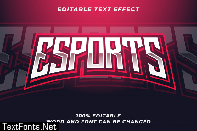 Esport text style effect