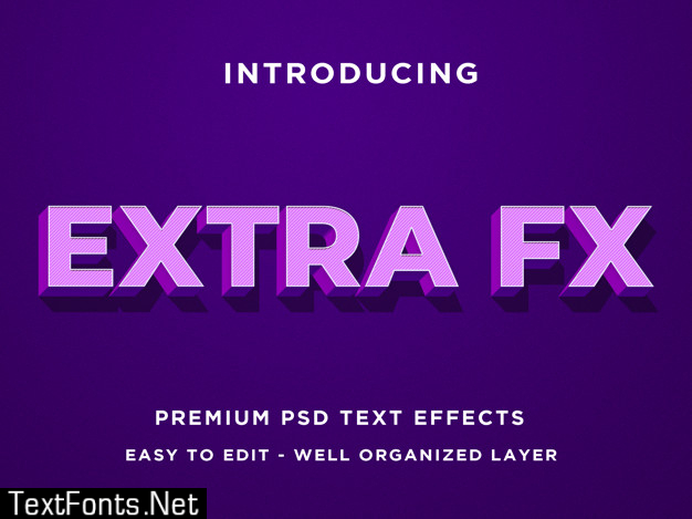 Extra fx text effect