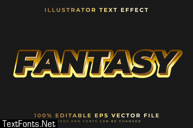 Fantasy black editable text effect r