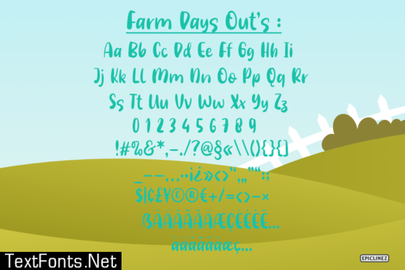 Farm Days out Font