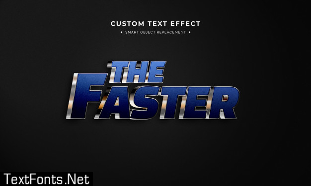 Faster 3d text style