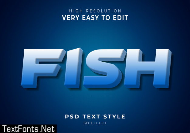 Fish modern text effect