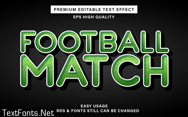 Football style text effect