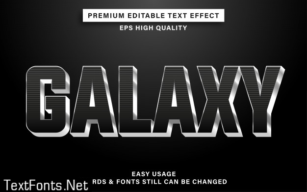 Galaxy text effect