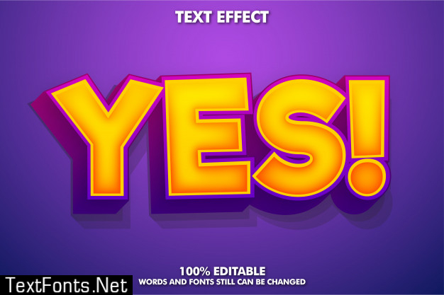 Game style text effect