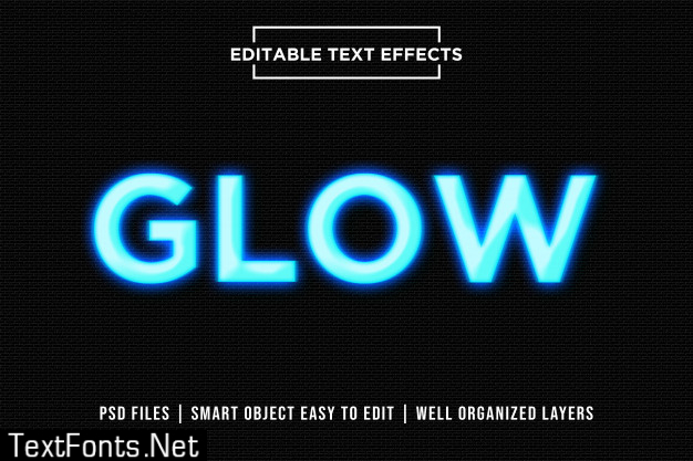 Glow lettering