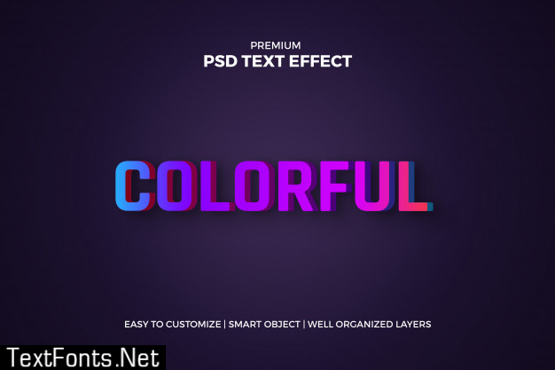 Gradient 3d text effect