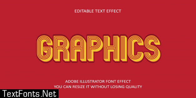 Graphics text effect