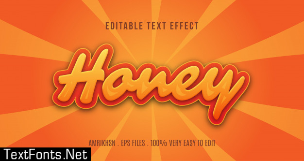 Honey text effect