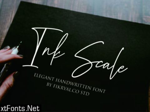 Ink Scale Font