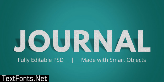 Journal text style effect