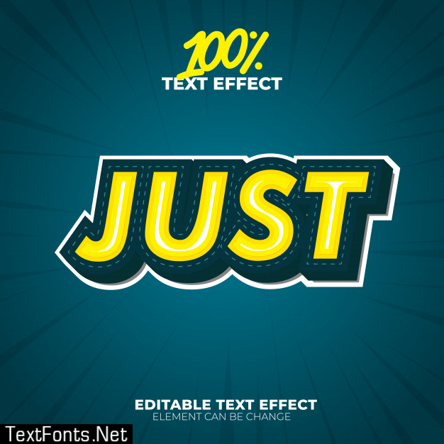 Just text effect