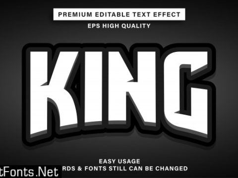 King text effect