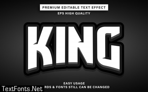 King text effect