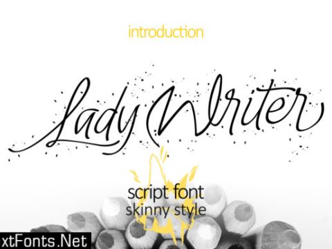 Lady Writer Skinny Font