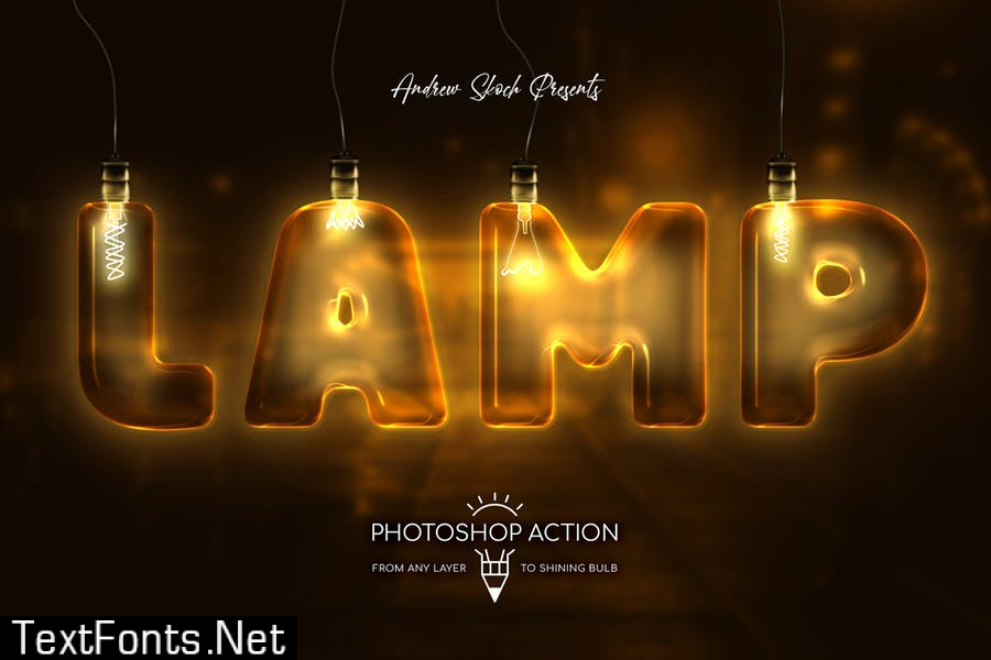 Light Bulb - Photoshop Action N527FVY