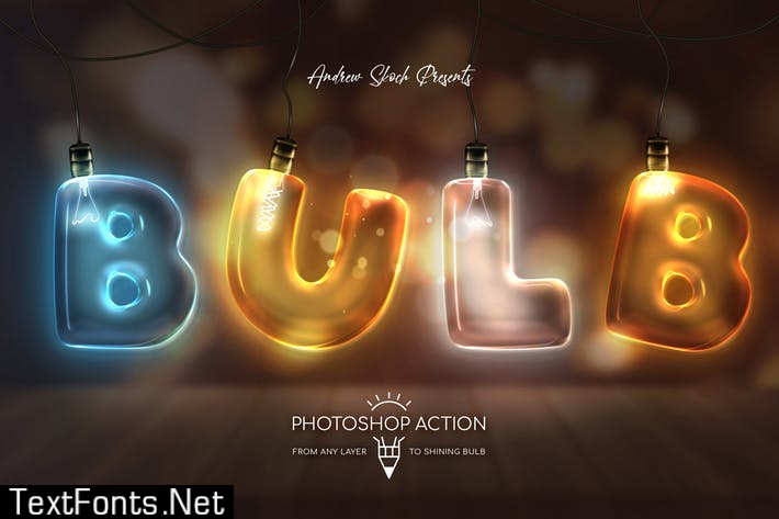 Light Bulb - Photoshop Action N527FVY