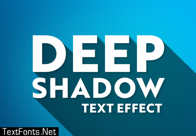 Long shadow text effect