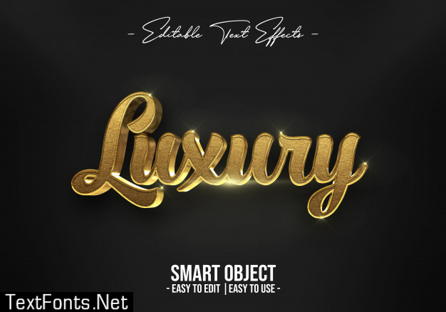 Luxury text style effect