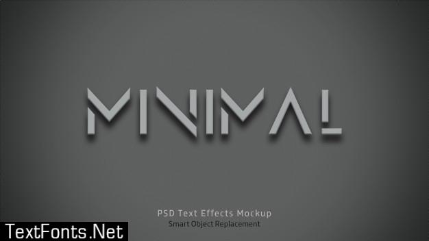 Minimal 3d text effects template