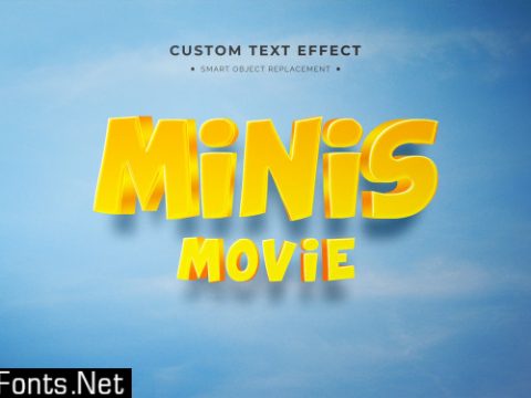 Minis 3d text style 6541396