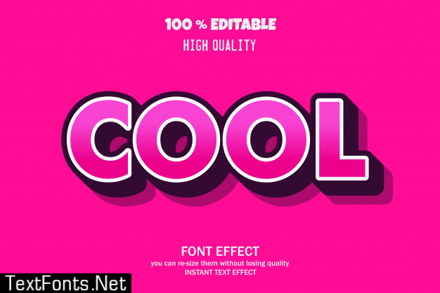 Modern 3d text effect, editable font effect