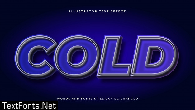 Modern editable text effect