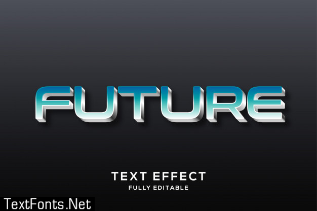 Modern futuristic text effect