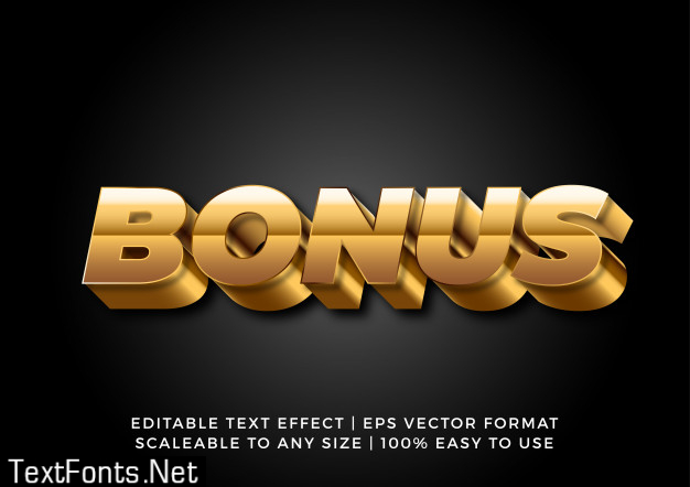 Modern gold bold text effect