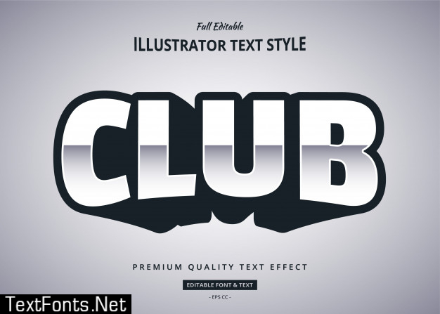 Modern text effect illustration