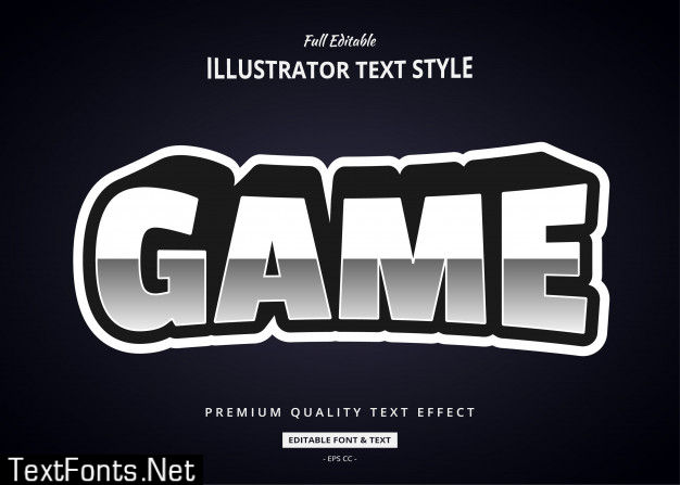 Modern text effect illustration