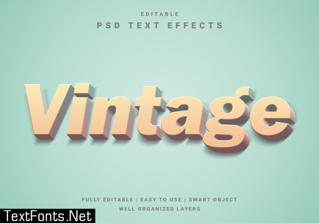 Modern vintage text effect