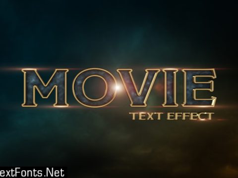 Movie trailer text effect