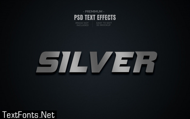 Next text 3d effect mockup