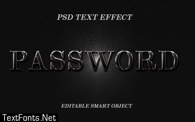 Password text effect